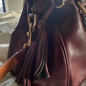 SALE! Gorgeous Crimson Leather 15” Dooney & Bourke Florentine Satchel
